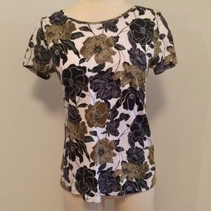 Ann Taylor Floral Print Tee